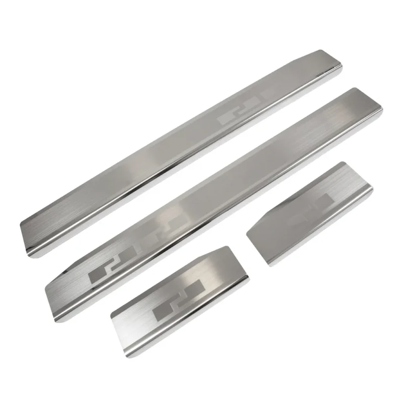 Disponibil imediat Protectie praguri usi inox Mitsubishi L200, an fabricatie 2007 - 05.2015, caroserie pick-up | 08-0621