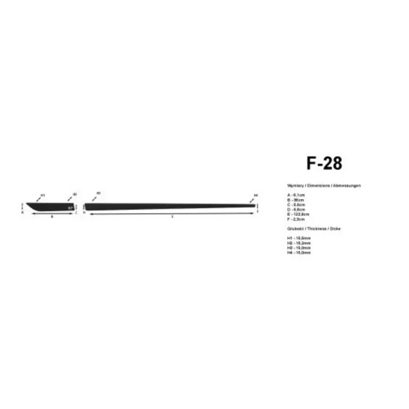 Bandouri laterale Hyundai I20 I, an fabricatie 01.2009 - 11.2014, caroserie hatchback | F-28 Preferatul clien»õilor
