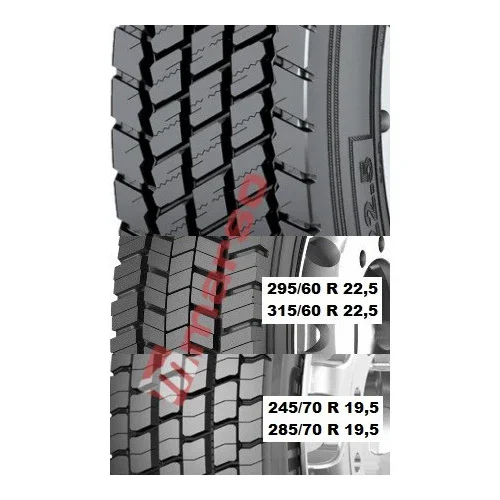BARUM 295/60 R22,5 150/147L BD200R M+S 3PMSF TL (TRAC) (D-C-2[76])(Camioane) Livrare rapidă