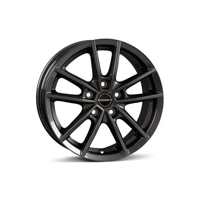 Jante aliaj BORBET W MISTRAL ANTHRACITE GLOSSY 7X17 5X114.3 CB:72.5 ET:50 Livrare gratuită