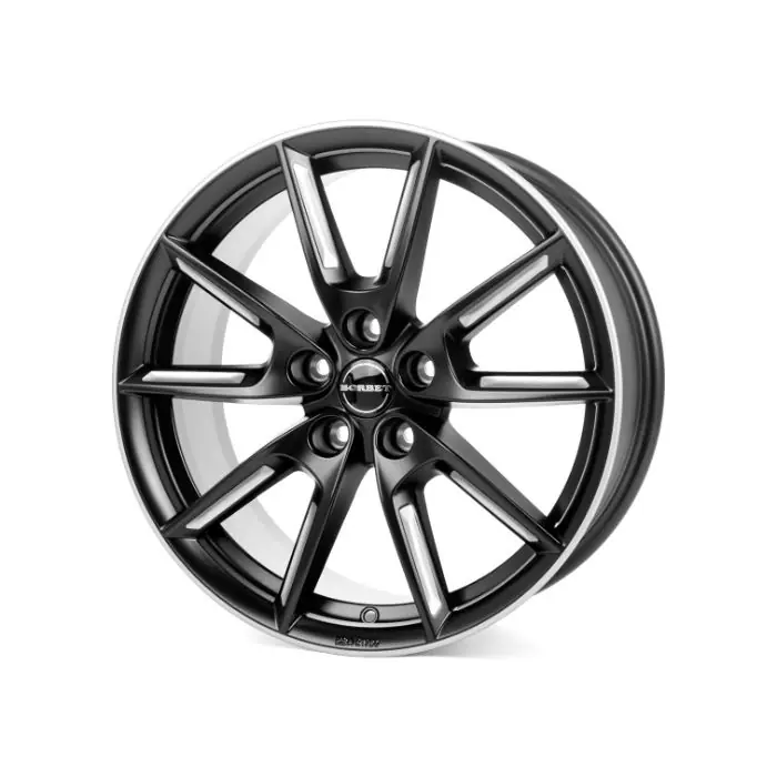 Ieftin Jante aliaj BORBET LX18 BLACK MATT SILVER SPOKE RIM 8X18 5X114.3 CB:72.5 ET:40