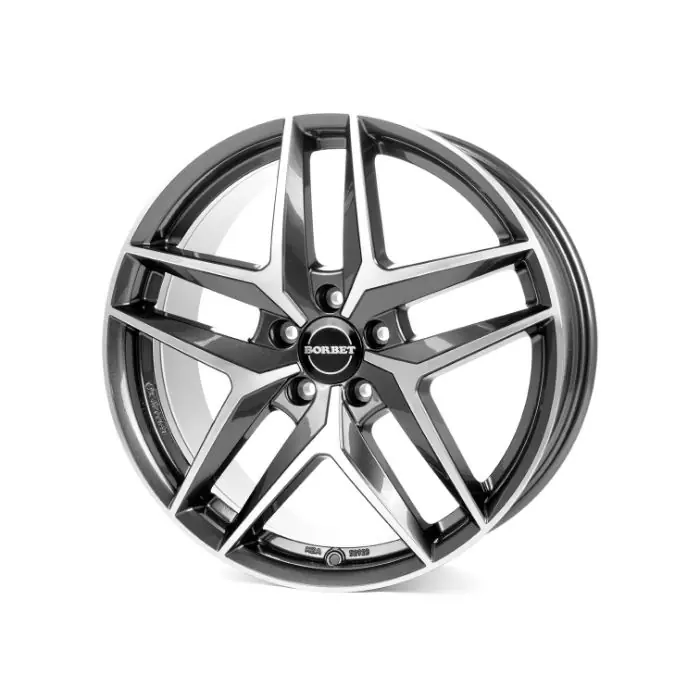 Jante aliaj BORBET Z MISTRAL ANTHRACITE GLOSSY POLISHED 7.5X18 5X112 CB:57.1 ET:48 Mai ieftin