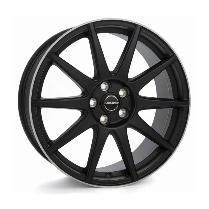 Jante aliaj BORBET GTX BLACK MATT RIM SILVER 8X19 5X112 CB:66.5 ET:50 Discount
