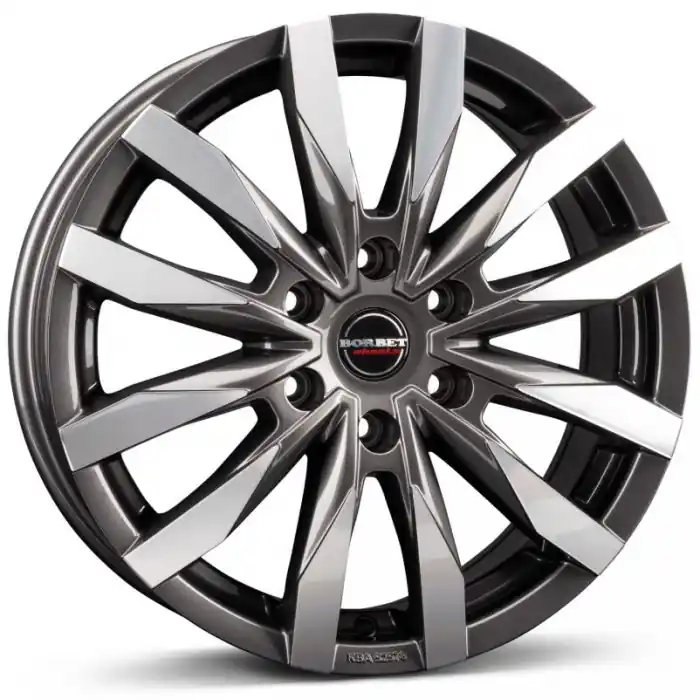 Jante aliaj BORBET CW6 MISTRAL ANTHRACITE GLOSSY POLISHED 7.5X18 6X139.7 CB:100.1 ET:35 Transport gratuit