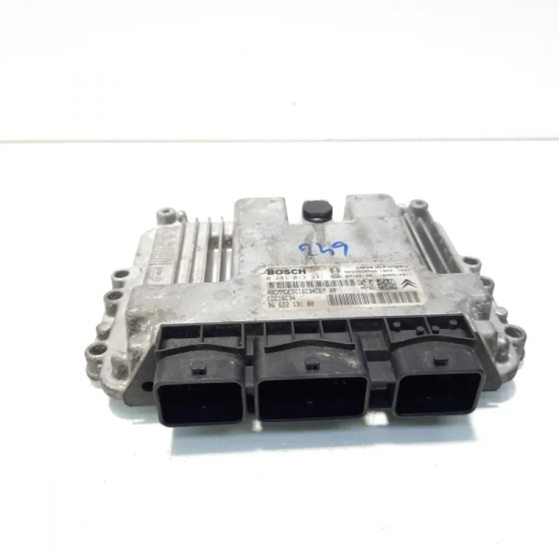 Cumpărături sigure Calculator motor ECU Bosch, cod 9653958980, 9662213180, Peugeot 1007, 1.6 HDI, 9HZ (idi:560453)
