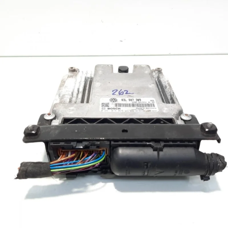 Calculator motor ECU, cod 03L907309, 0281015029, VW Scirocco (137), 2.0 TDI, CBB (idi:560521) Retur gratuit