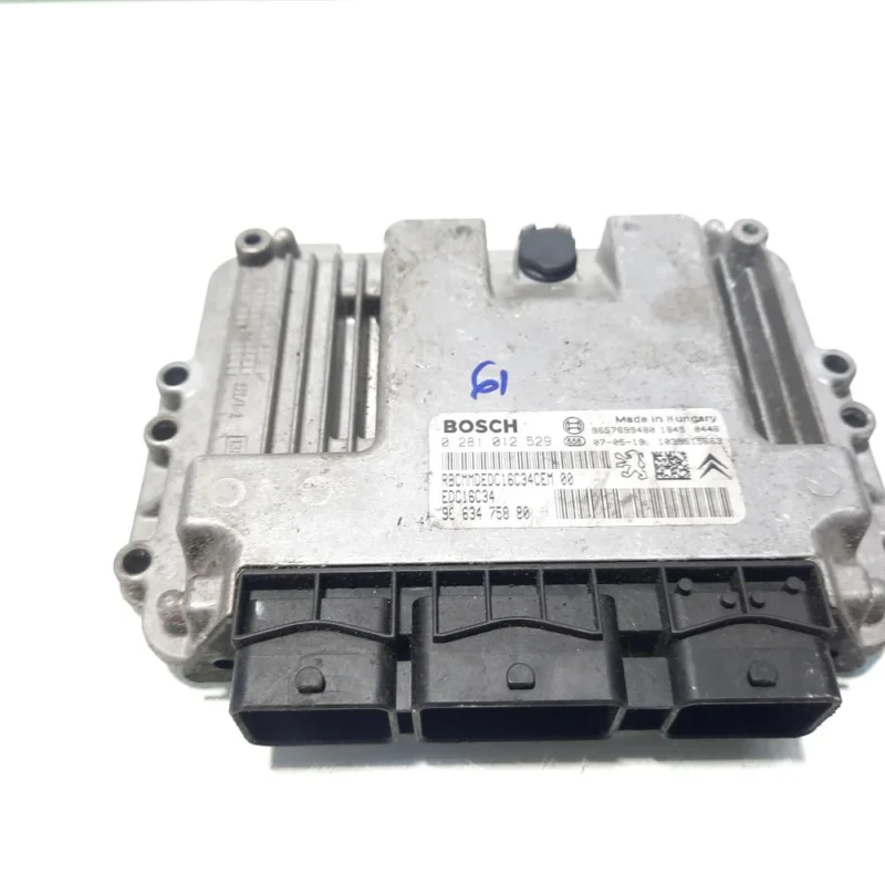 Calculator motor ECU Bosch, cod 9663475880, 0281012529, Peugeot 206 SW, 1.4 HDI, 8HZ (idi:560737) Cumpărături sigure