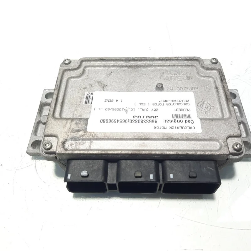 Calculator motor ECU, cod 9663380880, 9654596080, Peugeot 307 SW, 1.4 benz, KFU (idi:560703) Retur ușor