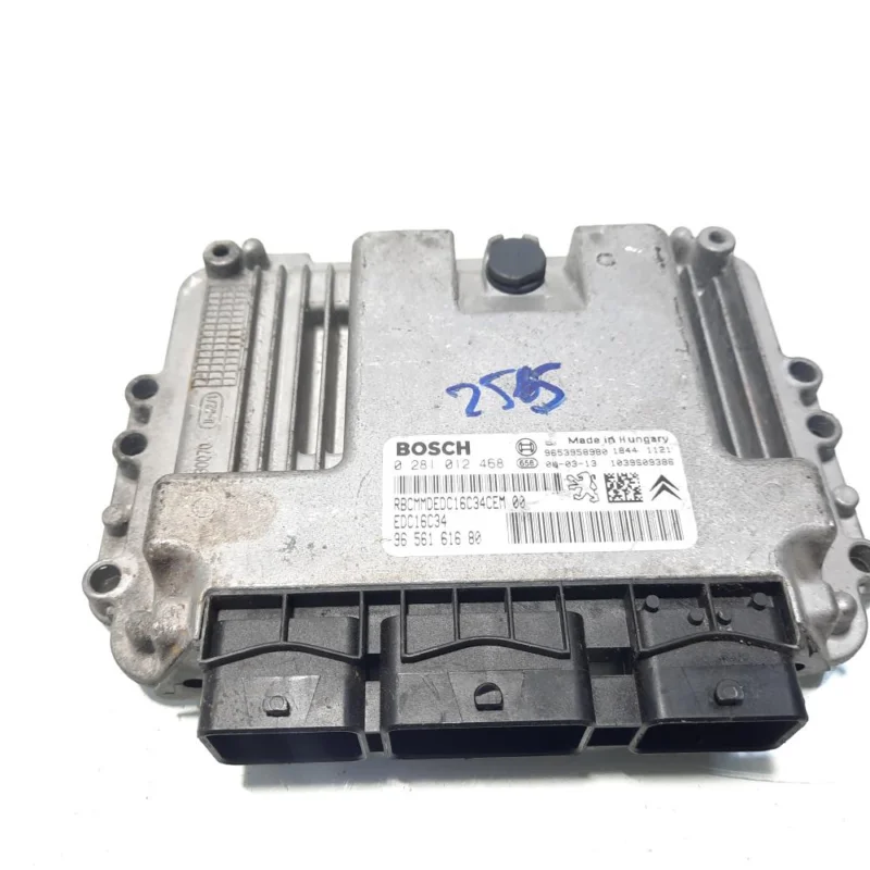 Calculator motor ECU, cod 9656161680, 0281012468, Citroen Xsara Picasso, 1.6 HDI, 9HX (id:560746) Chilipir