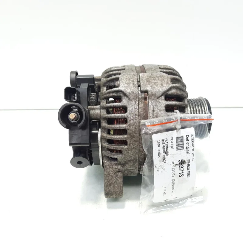 Bestseller Alternator 150A Bosch, cod 9646321880, Citroen C5 (II), 1.6 HDI, 9HZ (pr:110747)