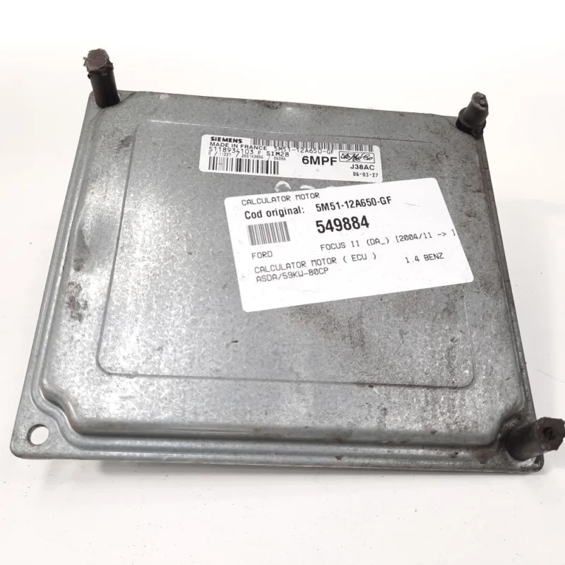 Calculator motor, cod 5M51-12A650-GF, Ford Focus 2 Sedan (DA), 1.4 benz, ASDA (idi:549884) Ofertă limitată