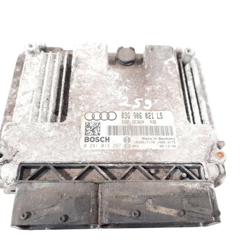 Calculator motor, cod 03G906021LS, 0281013297, Seat Toledo 3 (5P2), 1.9 TDI, BXE (idi:549901) Plată securizată