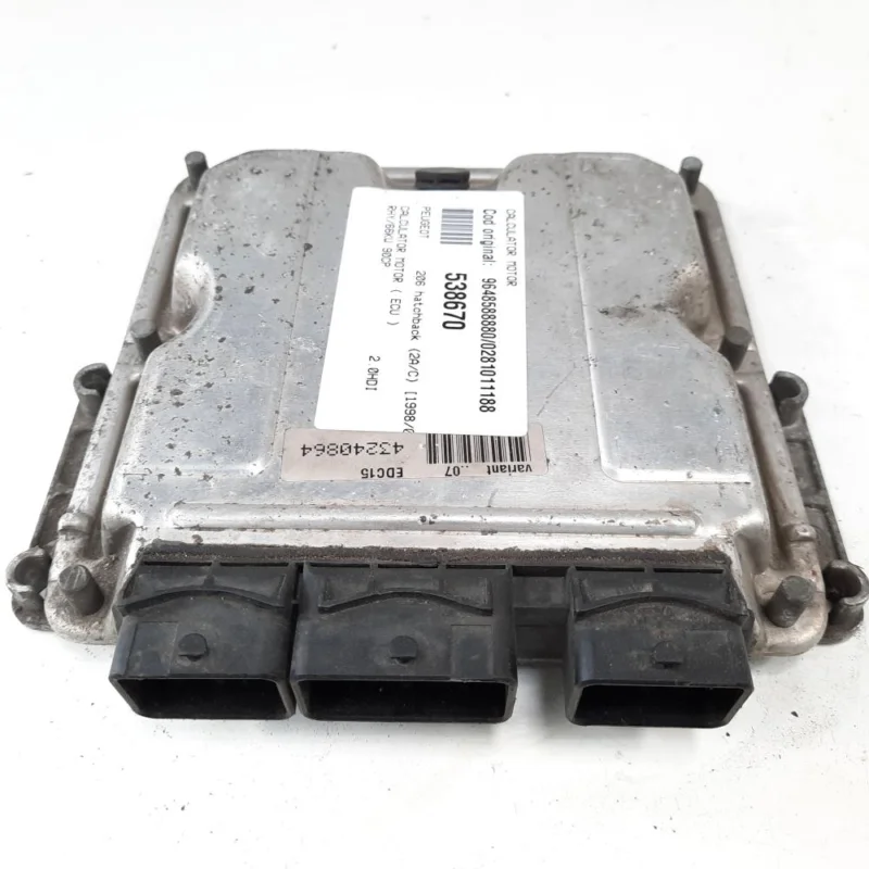 Calculator motor, cod 9648588880, 0281011188, Peugeot 307 sedan, 2.0 HDI, RHY (idi:538670) Disponibil imediat