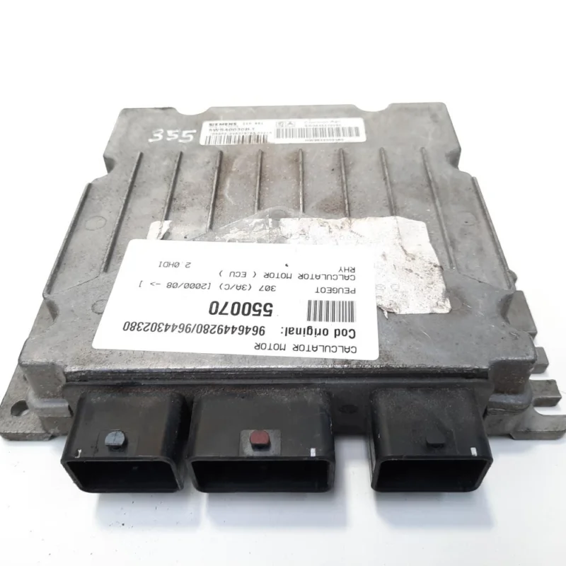 Calculator motor, cod 9646449280, 9644302380, Peugeot Partner (I) Combispace, 2.0 HDI, RHY (idi:550070) Reducere extra