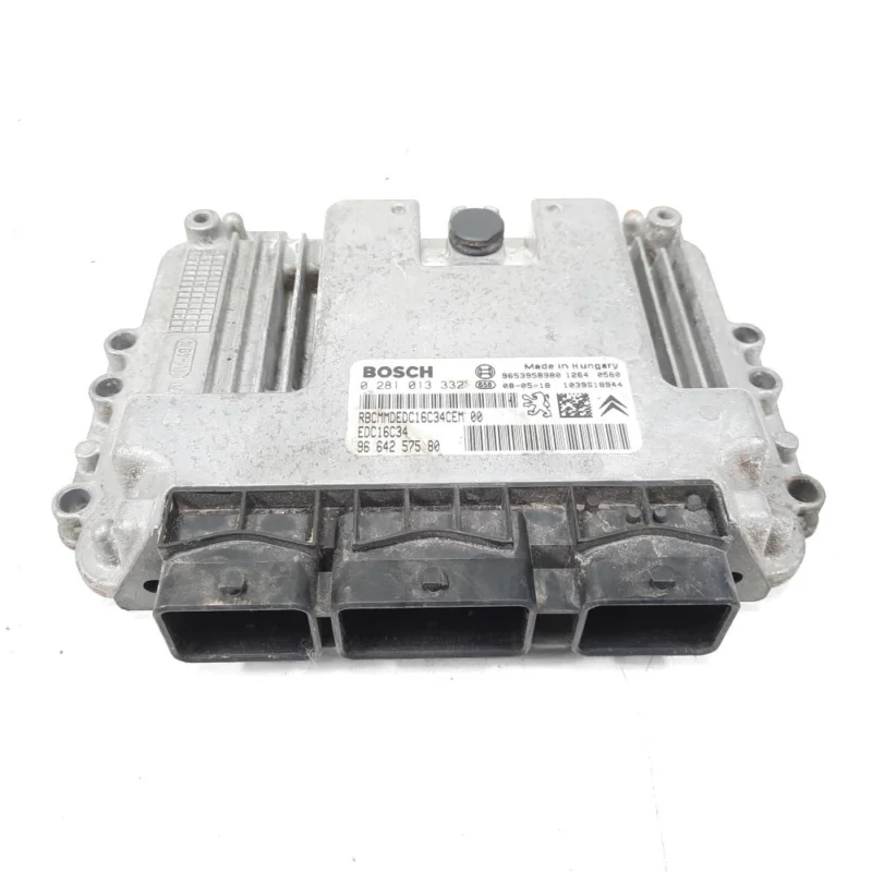 Calitate înaltă Calculator motor Bosch, cod 9653958980, 0281013332, Peugeot Partner (II) Tepee, 1.6 HDI, 9HZ (idi:543583)