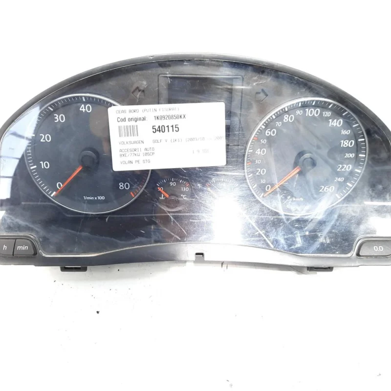 Plată securizată Ceas bord, cod 1K0920850KX, Vw Golf 5 (1K1) (id:540115)
