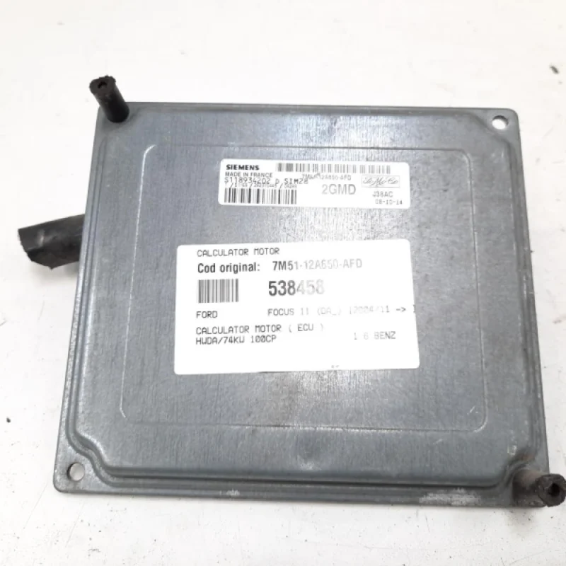 Reduceri Calculator motor, cod 7M51-12A650-AFD, Ford Focus 2 (DA), 1.6 benz, HWDA (id:538458)