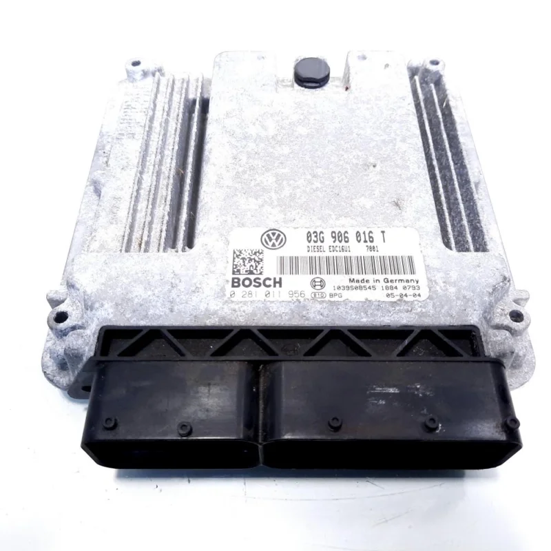 Calculator motor, cod 03G906016T, 0281011956, Vw Golf 5 Plus (5M1) 2.0 TDI, BKD (id:526877) Ofertă specială