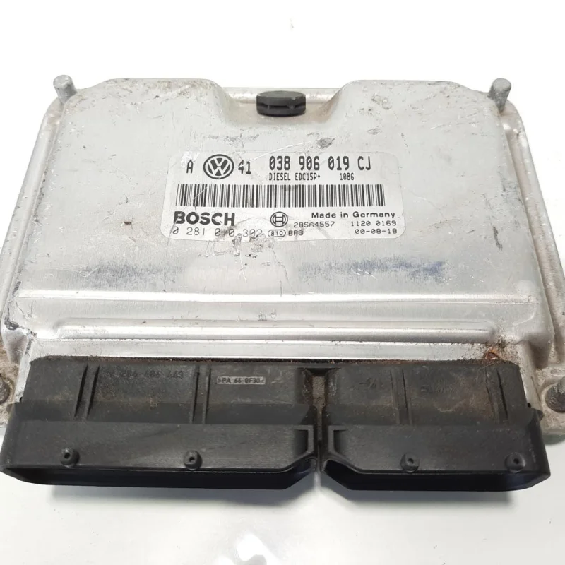 Calculator motor, cod 038906019CJ, 0281010302, Vw Passat (3B2) 1.9 TDI, AJM, 4x4 (idi:483409) Ofertă specială