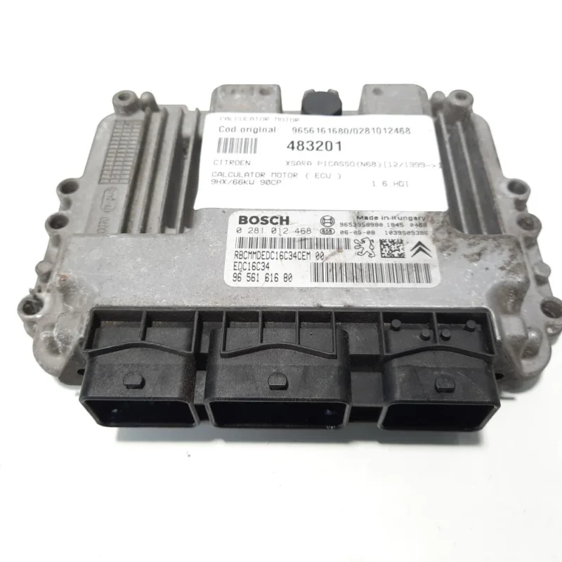 Calculator motor, cod 9656161680, 0281012468, Citroen, 1.6 HDI, 9HX (idi:483201) Cumpără online