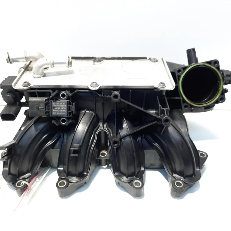 Expediere rapidă Galerie admisie cu racitor, cod 03F129711H, 03F145749B, Seat Ibiza 5 (6J5) 1.2 TSI, CBZ (id:503413)