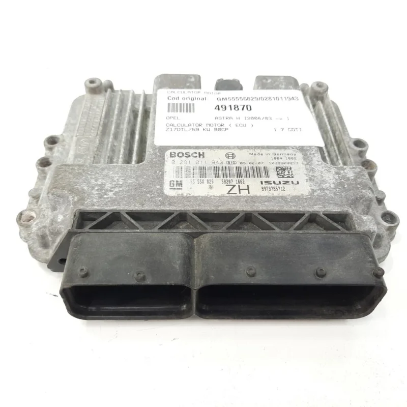 Calculator motor Bosch, cod GM55556829, 0281011943, Opel Astra G Cabriolet, 1.7 CDTI, Z17DTL (idi:491870) Reduceri