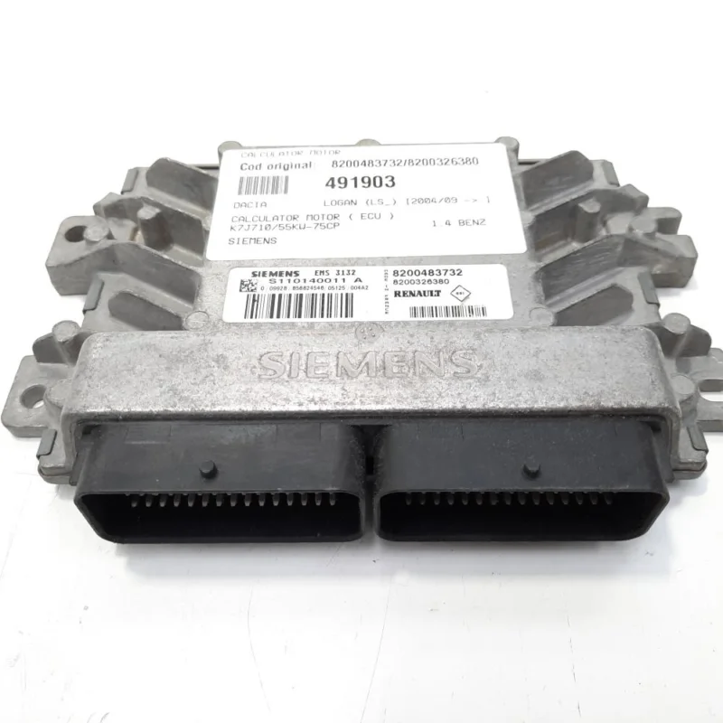 Reducere extra Calculator motor Siemens, cod 8200483732, 8200326380 , Dacia Logan Pick-up (US), 1.4 benz, K7J710 (id:491903)