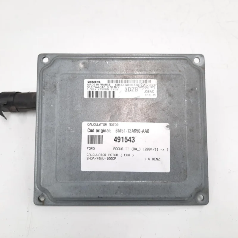 Calculator motor, cod 6M51-12A650-AAB, Ford Focus 2 (DA) 1.6 benz, SHDA (id:491543) Preț promoțional