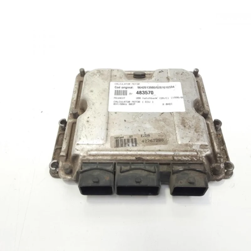 Calculator motor, cod 9642013980, 0281010594, Peugeot 206 Sedan, 2.0 HDI, RHY (idi:483570) Vezi acum