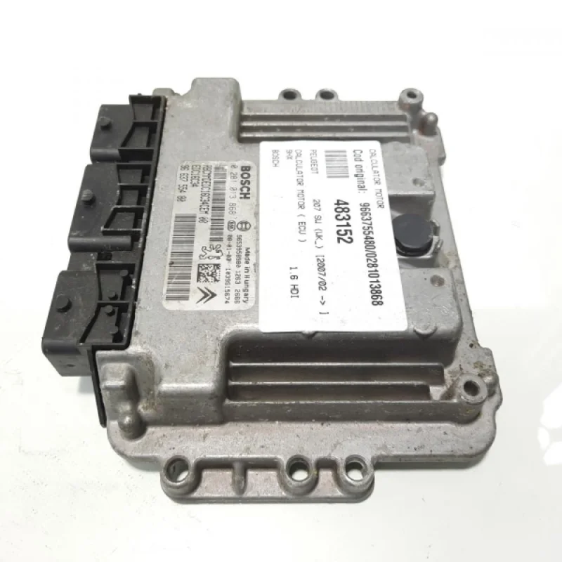 Preț mic Calculator motor Bosch, cod 9663755480, 0281013868, Peugeot Partner (II) Tepee, 1.6 benz, 9HX (idi:483152)