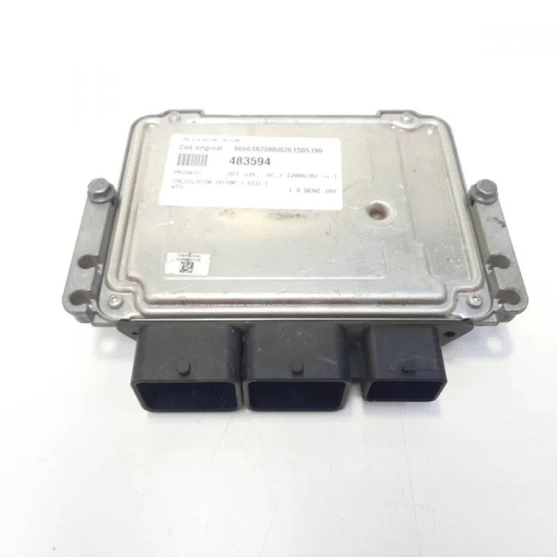 Calitate înaltă Calculator motor, cod 9666382080, 0261S05190, Peugeot 206, 1.4 benz, KFU (idi:483594)