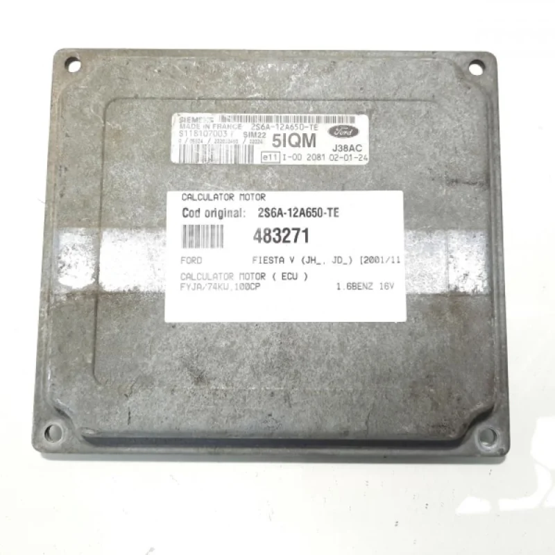 Calculator motor, cod 2S6A-12A650-TE, Mazda 2 (DY), 1.6 benz, FYJA (idi:483271) Popular