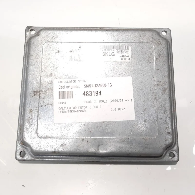 Calculator motor, cod 5M51-12A650-FG, Ford Focus C-Max, 1.6 benz, SHDA (idi:483194) Cumpărături sigure