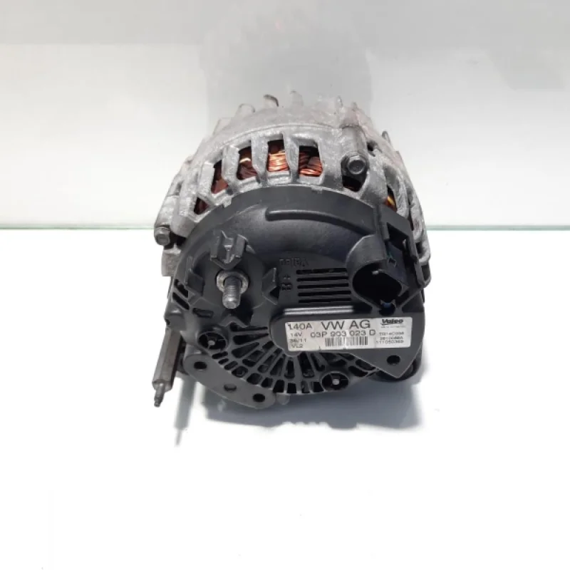 Alternator 140A, Valeo, cod 03P903023D, Seat Ibiza 5 ST (6J8), 1.2 TDI, CFW (idi:482271) Retur gratuit