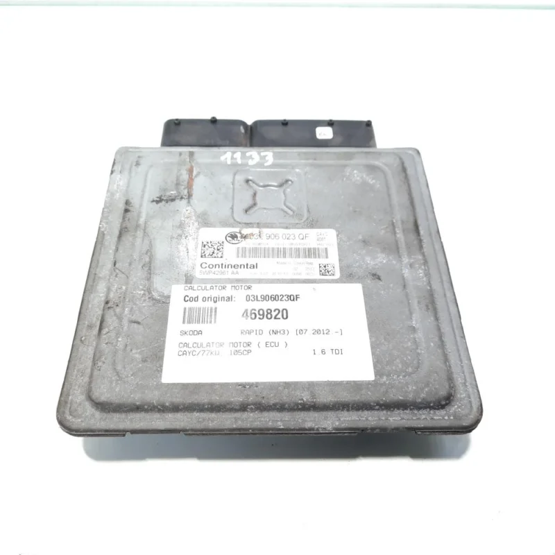 Calculator motor, cod 03L906023QF, Seat Leon (1P1), 1.6 TDI, CAYC (idi:469820) Cel mai bun preț