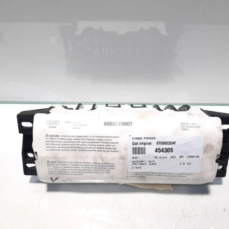 Airbag pasager, Audi A4 Avant (8K5, B8) cod 8T0880204F (id:454305) Lichidare de stoc