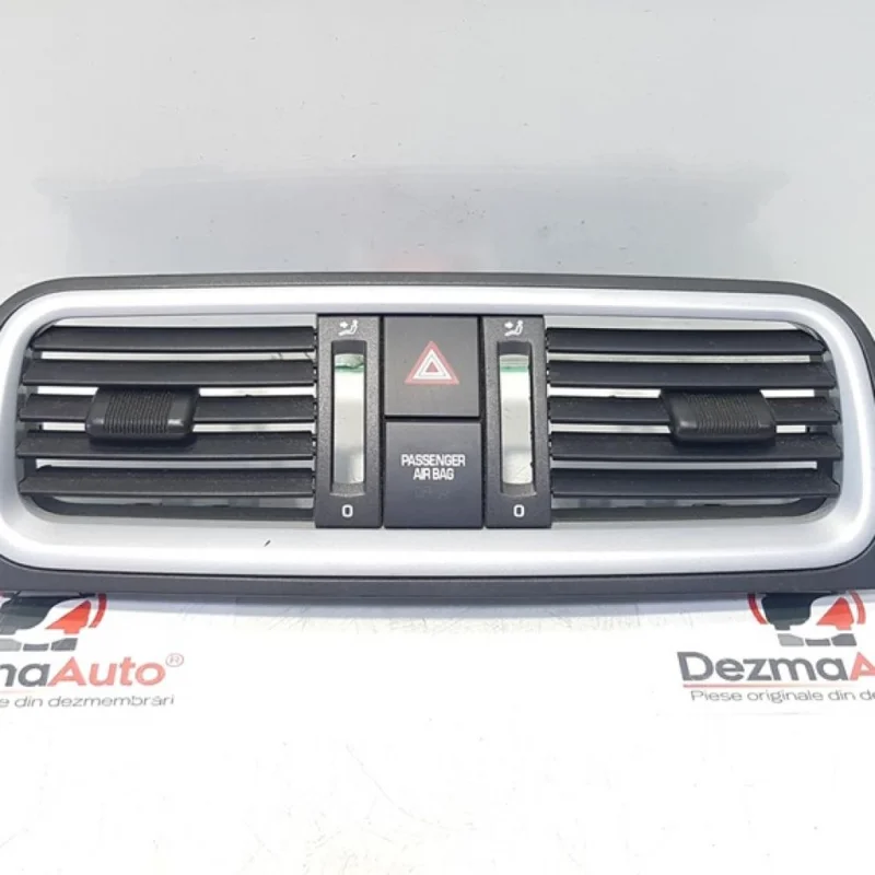 Discount Grila centrala aer cu buton avarii, cod 5J0820951, Skoda Fabia 2 (id:378928)