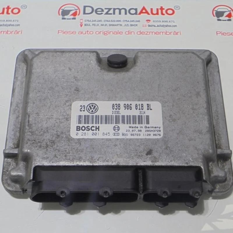 Calculator motor 038906018BL, 0281001845, Vw Bora combi (1J6) 1.9 tdi Livrare gratuită